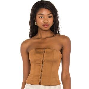 Guizio satin corset top, never worn